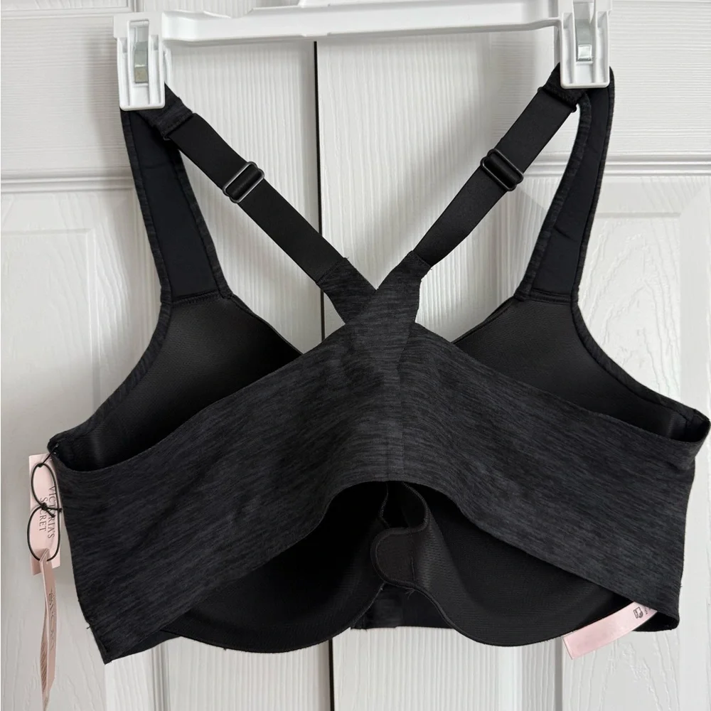 VS Knockout Maximum Support Front-close Sports Bra - dark heather grey - Picture 2 of 2